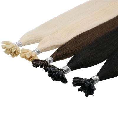 China Full Silky Straight Wave Shine Virgin Hair Vendor Nail Tip Solid Color Virgin U Tip Hair Extension for sale