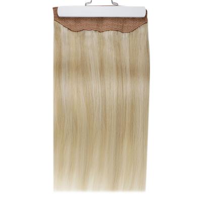 China Full #P 27/613 Remy Human Hair Halo Invisible Silky Straight Wave Shine Hair Halo Extensions Extension for sale