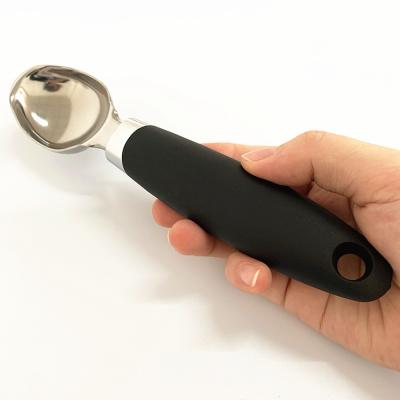 China Viable Kitchen Ice Cream Tasting Tools Creative Stainless Steel Fruit Spoon Ice Cream Scoop for sale