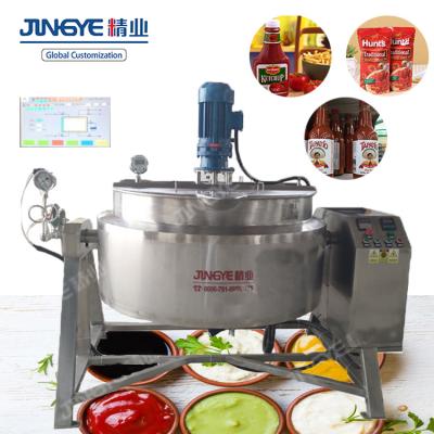 중국 Industrial Vegetable Processing Plant Tomato Sauce Concentrate Jam Ketchup Processing Machine Sauce Production Line Making Machine 판매용