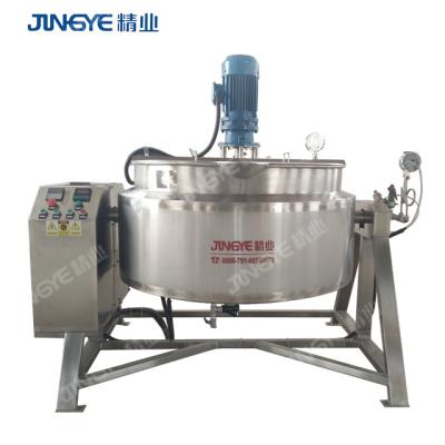 China Food Industry Commercial Cooking Ketchup Process Machine Kettle Steam Jacketed Kettle With Agitator for sale