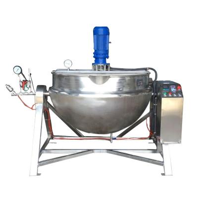 China High Efficiency Easy Operation Halwa Sauce Cooking Machine Steam Jacketed Cooking Kettle With Stirring for sale