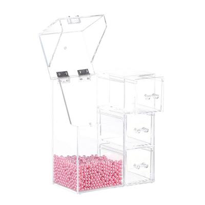 China Viable Wholesales Dustproof Clear Organizador Para Brochas de Maquillaje With Lid for sale