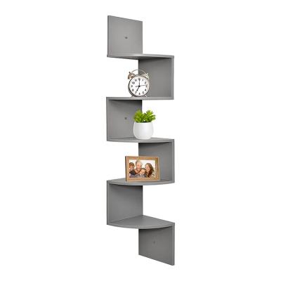 China Wholesale Hot Selling Fashion Design Expandable Custom Size MDF Corner Floating Display Wall Shelves for sale