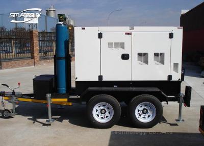 China Low Noise Trailer Mounted Generator Mobile Six Cylinder 30kVA 27kVA for sale