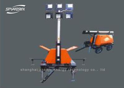 China Outside IP65 Genset Lighting Tower Forced Water Cooling Cycle for sale