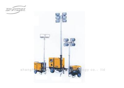 China DC 24V Outdoor Mobile Lighting Tower 560 Watt Low Noise For Industrial for sale