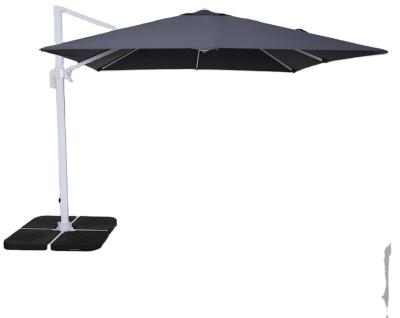 China Newest sale modern aluminum+steel+polyester Roma cantilever parasol for sale