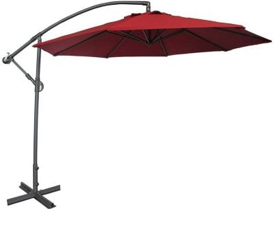 China Modern Cantilever Offset Umbrella Patio Umbrella Folding Parasol Outdoor Hanging Umbrella for sale