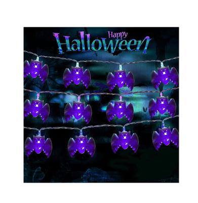 China Low Price Plastic Holiday Supply Manufacturer Battery Operated Halloween Bat Lights for sale