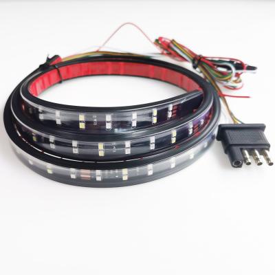 China Red/White Waterproof Dual 60Inch Row 180LED LED Tailgate Running Brake Light Turn Bar Reverse Braking for sale