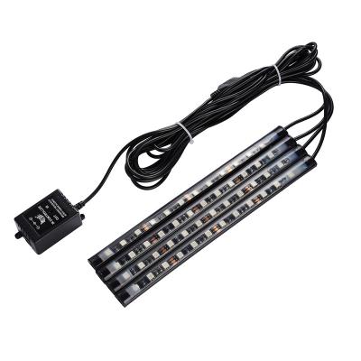 China 4-Piece 7 Color Auto Interior Car Atmosphere Underdash LED Lights Lamp Kit With Controller & Timing & Music HR-1TO4-40 for sale