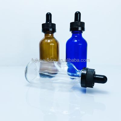 China Wholesale Amber Dropper Bottle 30Ml 60Ml 120Ml Boston Blue White Glass Essential Oil Dropper Bottle for sale