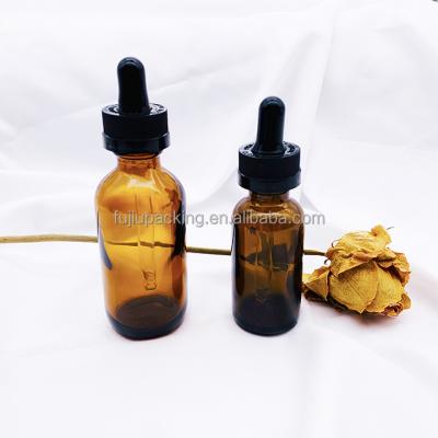 China Low MOQ 30ml 60ml 120ml Essential Oil Serum Oil Bottle Cosmetic Wholesale Boston Dropper Glass Bottle for sale