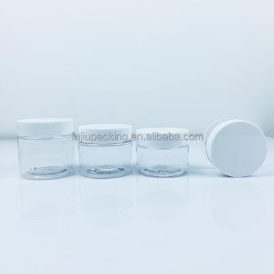 China Cosmetic Cream Clear Plastic Jars With Lids 50g 100g 120g 150g 200g Plastic Jars Containers for sale