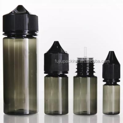 China Smoking vape juice dropper bottle10ml 15ml 30ml 50ml 60ml 120ml liquid pet oil e medicine clear plastic bottles with child proof cap for sale