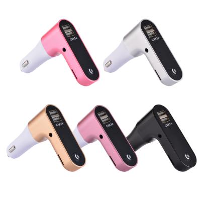 China Car Accessories Model New Led Display Wireless MP3 Player Calls FM Transmitter Handsfree Car Charger With Dual USB Ports for sale