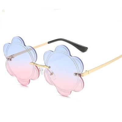 China 2023 Fashion Sun Glasses Flower Design Color Metal Eyewear For Unisex Men's Luxury Designer Custom Sunglasses Party Hop Sunglasses 2022 for sale