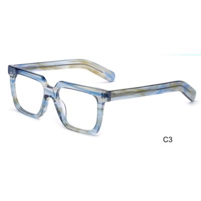 China 2804 Concise Style Fashionable Luxury Orthogon Eyewear Black Optic Thick Frames for sale