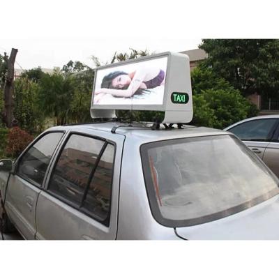 China Outdoor Taxi Top LED Display LED Advertising And GPS System Screen With WIFI 4G for sale