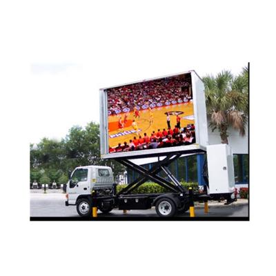 China P8 P10 Trailer Outdoor Mobile Outdoor Full Color LED Display Truck Mounted For Advertising for sale