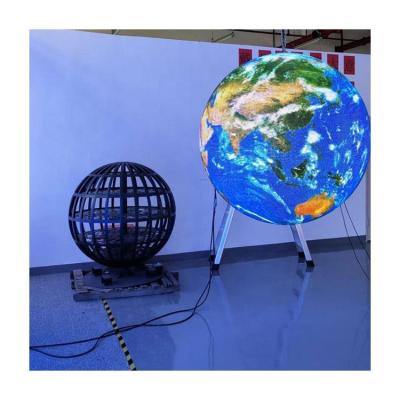 China Indoor Creative Indoor 3D Sphere Led Round Irregular DJ Ball Shape Soft Customs Lead Display Screen for sale