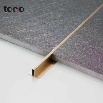 China toco U shape channel listello Aluminium Listello Trim Strips Decorative Edge Profiles For Walls for sale