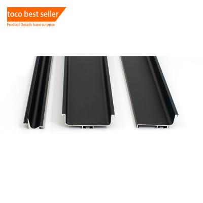 China toco Modern Fancy Gold Black Stainless Steel Door Drawer Kitchen Cabinet Handles for sale