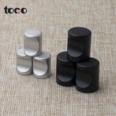 China toco Modern zinc alloy solid single hole cabinet drawer handle kitchen dresser wardrobe furniture classic cabinet knob for sale