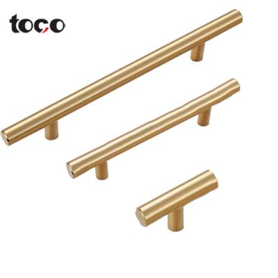 China toco Feature Solid Door T Bar Large Round Pull Profile Cabinet Kitchen Aluminium Aluminum Square Handle for sale