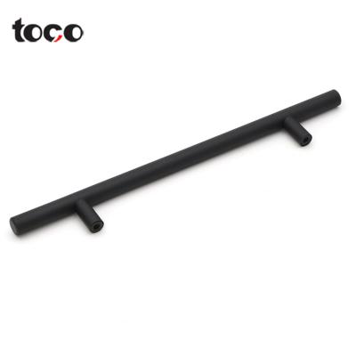 China toco Handles Aluminum Types Black Kitchen T Bar Cabinet Handle Stainless Steel Gold for sale