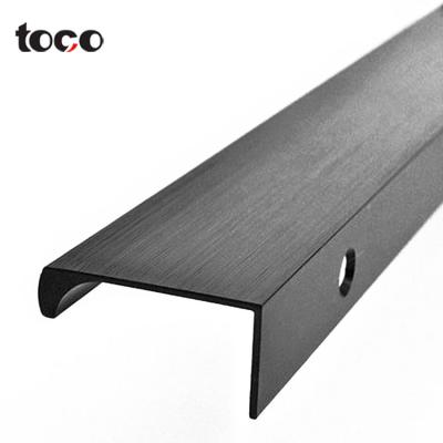 Chine TOCO edge corner protector aluminum profile cabinet handles kitchen wardrobe edge profile handle à vendre