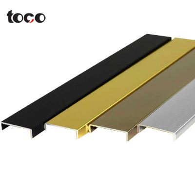 China TOCO Channel Plastic Profile Pvc Trim For Table Plywood Molding Furniture Edge Banding Tape U Shaped for sale