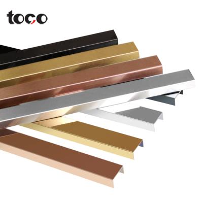 China toco wall trim u shape decorative metal listello aluminum tile trim profiles for sale