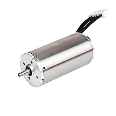 China Minimal Maintenance Slotless Brushless Motor 28mm Coreless Brushless Motor 48v 46W 13786rpm for sale