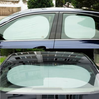 China Foldable Sports Car Window Shade Sunshade For Car Windows Car Sun Shades Custom Printed Logo for sale