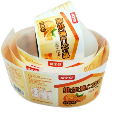 China Waterproof Adhesive Roll Bopp Stickers Custom Food Jar Labels Bottle Label Seasoning Packaging Sticker for sale