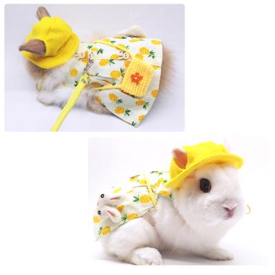 China Cute Bunny Supplies Rabbit Clothes Little Bunny Pet Vest Accessories Stocked T-Shirt For Plush Toy for sale