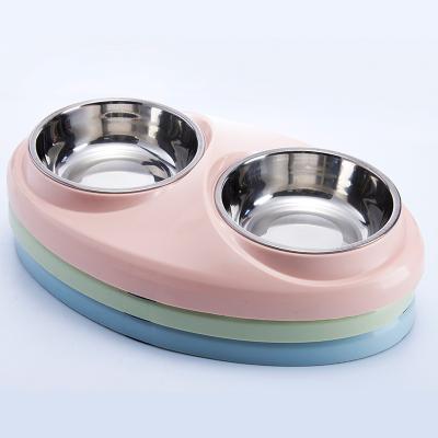 China Viable Promotion New Cat Dog Pet Aseptic Stainless Steel Feeder Tai Chi Cat Bowl Pet for sale