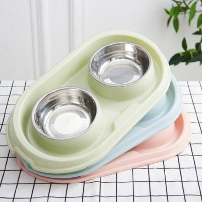 China Luxury Feeder Bowl Stainless Steel Pet Dog Cat Bowl Pet Milk Bowls With Stand for sale