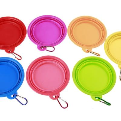 China Pet Folded Hanging Folding Collapsible Bowls Pure TPR Color Sustainable Pet Bowl Pet Food Material for sale