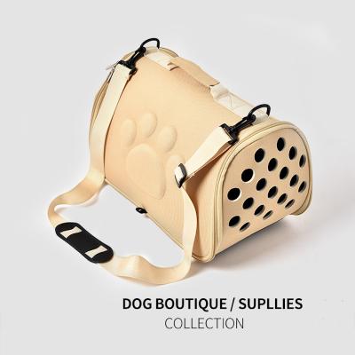 China Portable Cross Breathable Pet Sack EVA Pet Bag Carrier Viable for sale