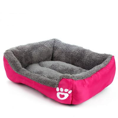 China Selling Breathable Warm Soft and Plush Fluffy Washable Cushion Thickened Warmth Cat Bed Pet Beds Luxury Dog Bed for sale