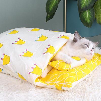 China Wholesale Cute Breathable Cute Pet Beds Small Japanese Style Dog Cat Pet Bed for sale