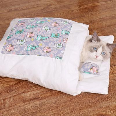 China Breathable L Size Japanese Style Multifunctional Pet Bed Designer Soft Pet Beds for sale