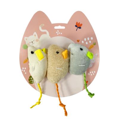 China Hot Selling Plush Scratch Resistant Funny Amazon Cat Interactive Toy Cat Mint Mouse Cat Toy Resistant Molars for sale