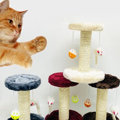 China Sustainable Cat Toys Mini Indoor Cat Climbing Frame Cat Tree For Skin And Play for sale