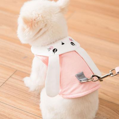 China Soft Padded Pet Vest Mesh Padding No Pull Front Range Dog Harness With Handle Rabbit Shape for sale