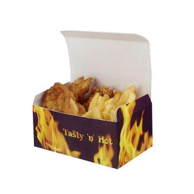 China Biodegradable Turkey Fried Popcorn Crispy Chickens And Chips Tasty Department Store Cardboard Wrapping Paper Takeout Box For Takeout Food Togo Delivery for sale