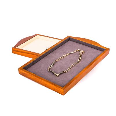 China Attractive Manufactures Modern Luxury Wood Jewelry Rack Wooden Pallet Necklace Bracelet Boutique Boutique Display Rack for sale